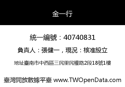 金一行