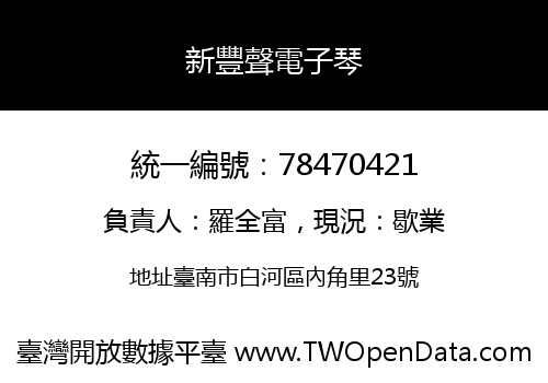 新豐聲電子琴