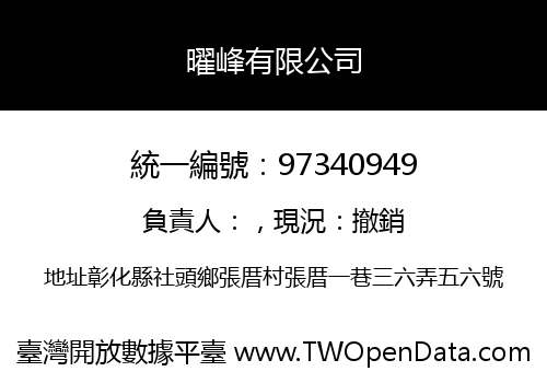 曜峰有限公司