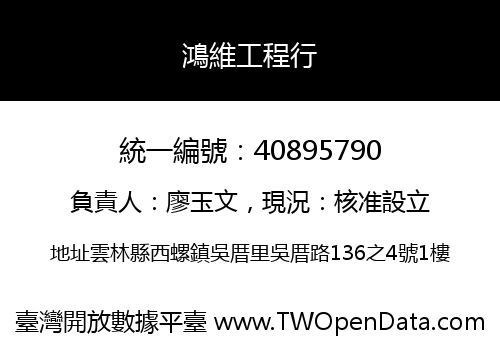 鴻維工程行