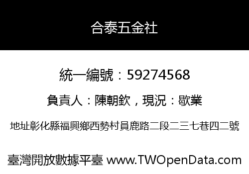 合泰五金社