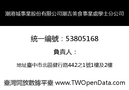 潮港城事業股份有限公司潮吉美食事業處學士分公司