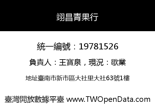 翊昌青果行