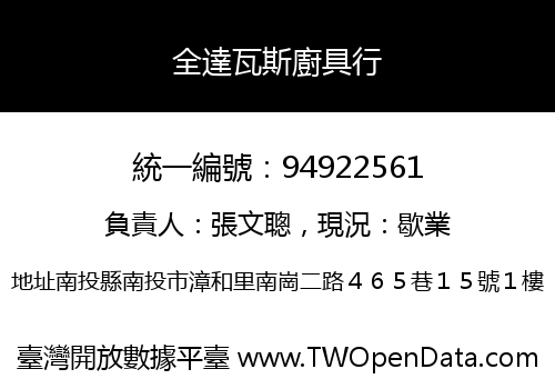 全達瓦斯廚具行