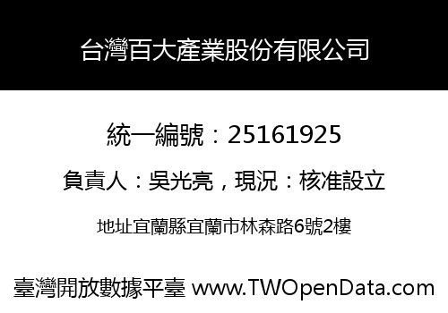 台灣百大產業股份有限公司