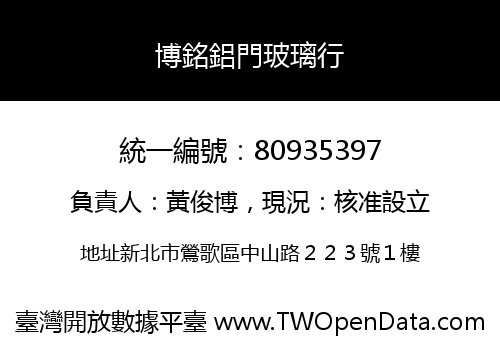 博銘鋁門玻璃行