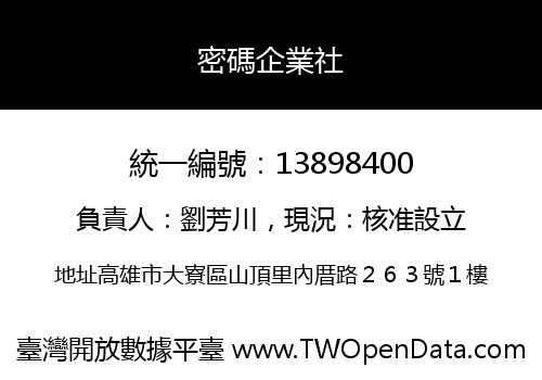 密碼企業社