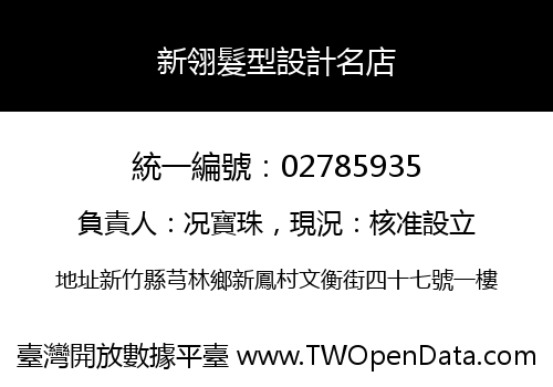 新翎髮型設計名店