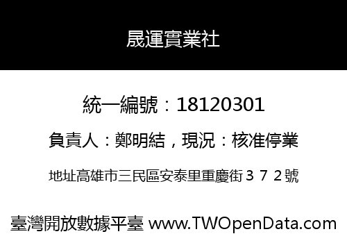 晟運實業社