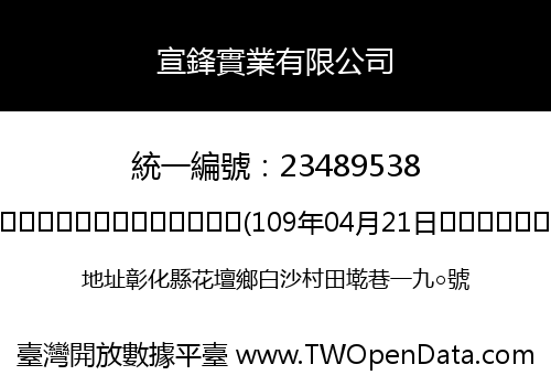 宣鋒實業有限公司