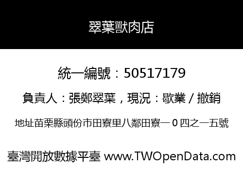 翠葉獸肉店