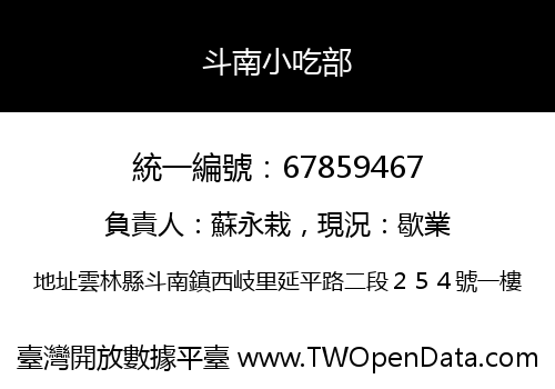 斗南小吃部
