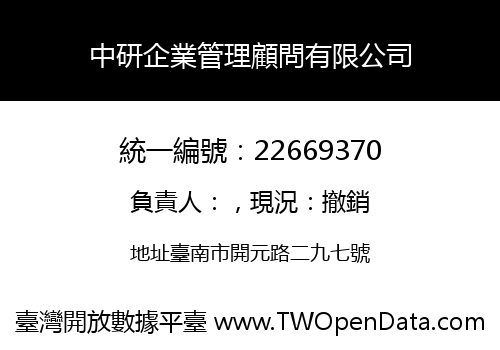 中研企業管理顧問有限公司