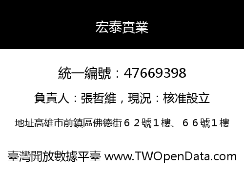 宏泰實業