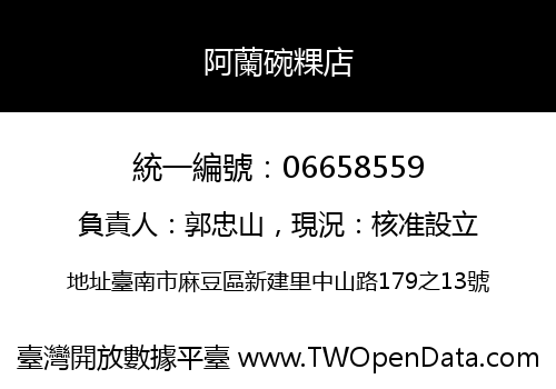 阿蘭碗粿店