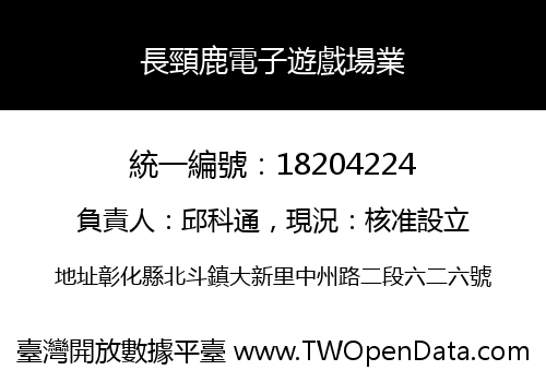 長頸鹿電子遊戲場業
