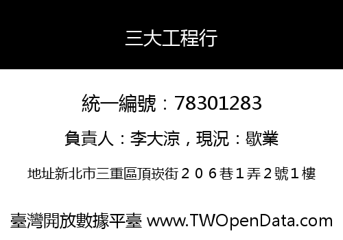 三大工程行