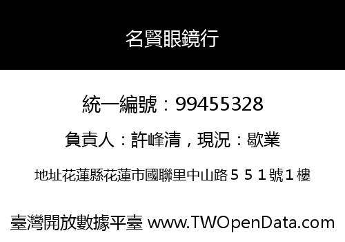 名賢眼鏡行