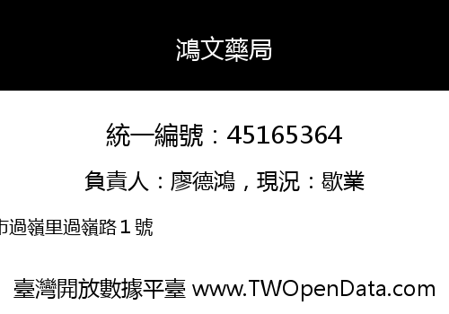 鴻文藥局