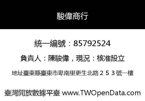 駿偉商行