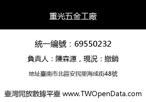 重光五金工廠