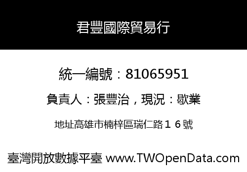 君豐國際貿易行