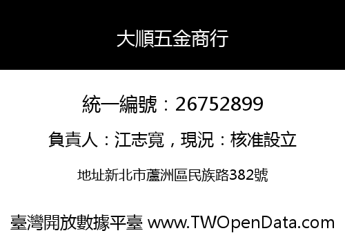 大順五金商行