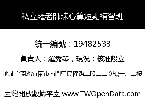 私立羅老師珠心算短期補習班