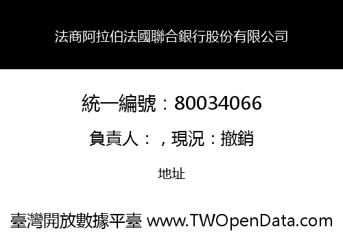 法商阿拉伯法國聯合銀行股份有限公司