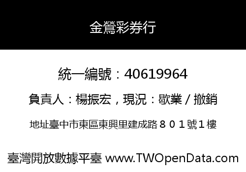 金鶯彩券行