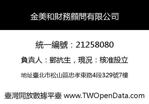 金美和財務顧問有限公司
