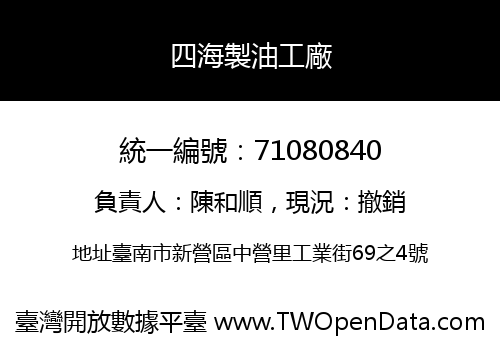 四海製油工廠