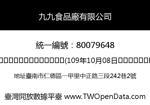 九九食品廠有限公司
