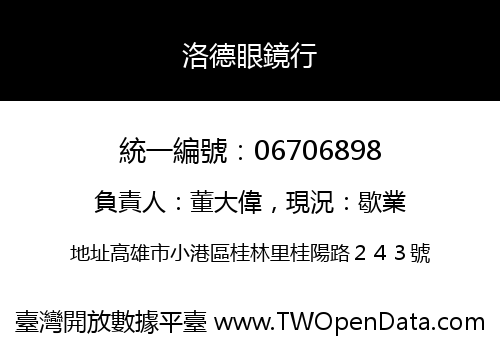洛德眼鏡行