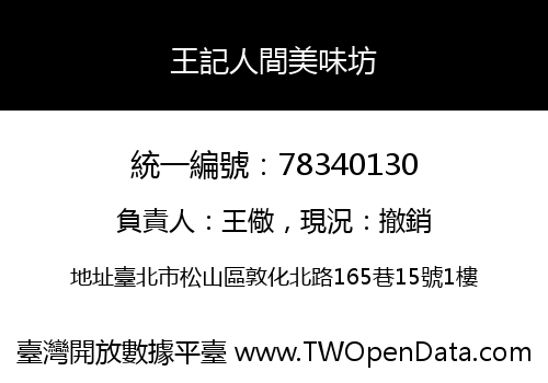 王記人間美味坊