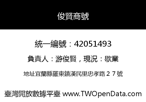 俊賢商號