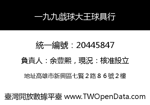 一九九戲球大王球具行