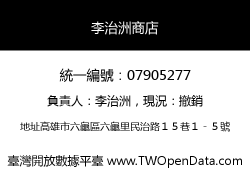 李治洲商店