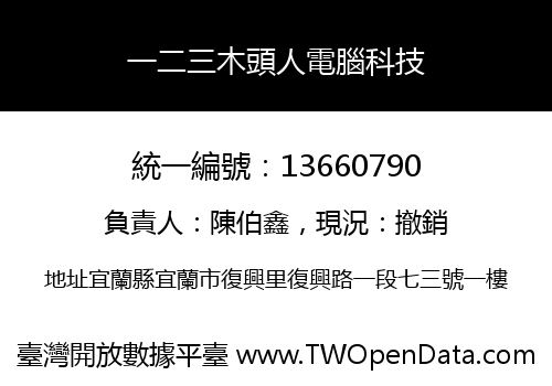 一二三木頭人電腦科技