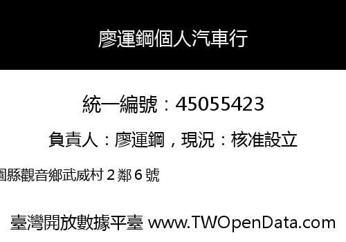 廖運鋼個人汽車行