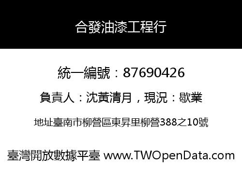 合發油漆工程行