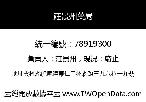 莊景州藥局