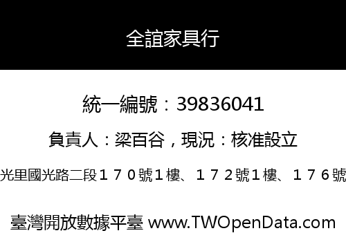 全誼家具行