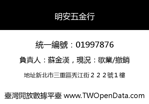 明安五金行