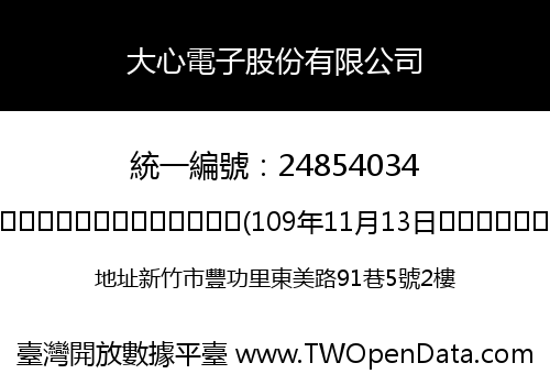 大心電子股份有限公司