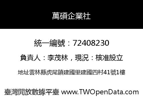 萬碩企業社