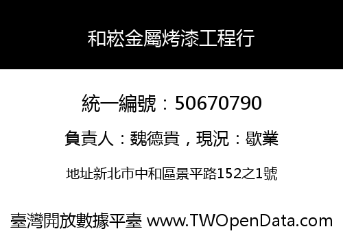 和崧金屬烤漆工程行