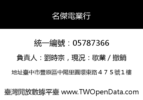 名傑電業行