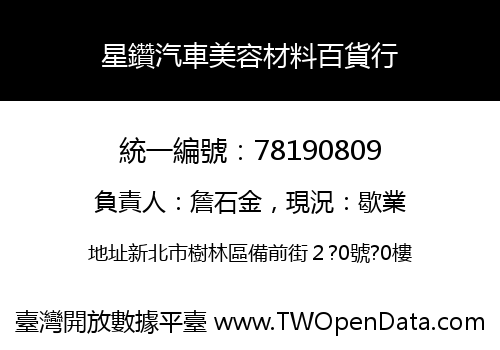 星鑽汽車美容材料百貨行