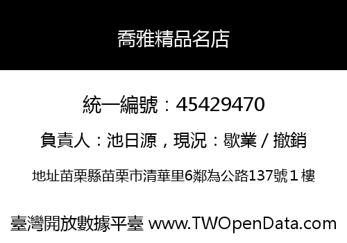 喬雅精品名店